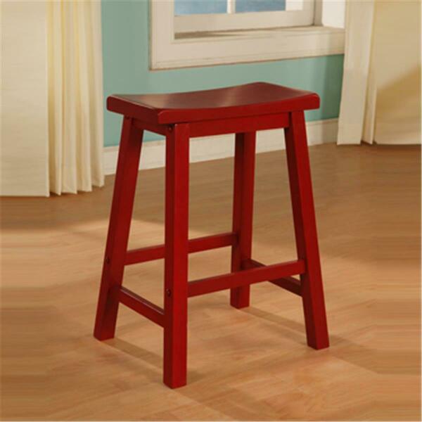 Powell Color Story Crimson Red Counter Stool 286-430